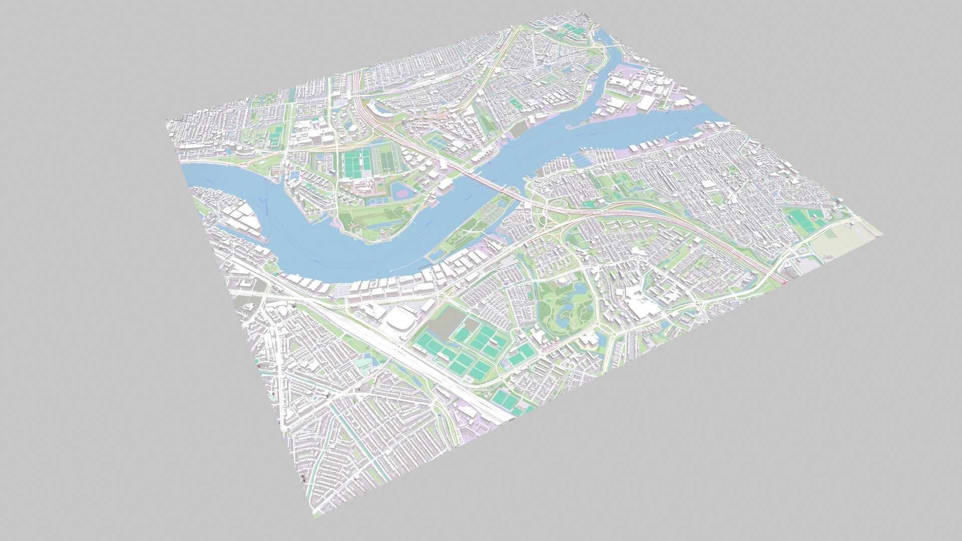 Cityscape Rotterdam Holland 3D model_13