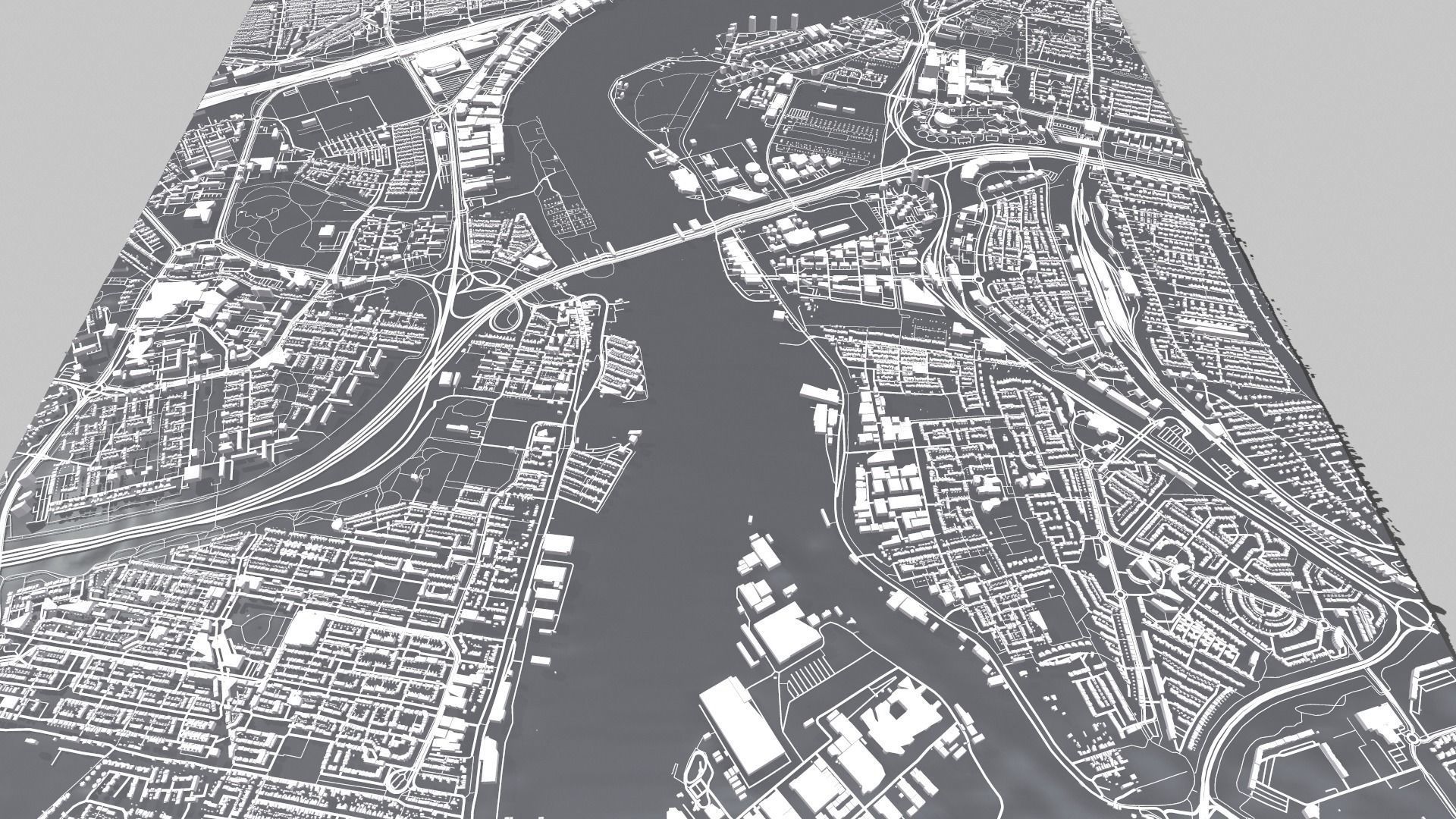 Cityscape Rotterdam Holland 3D model_4