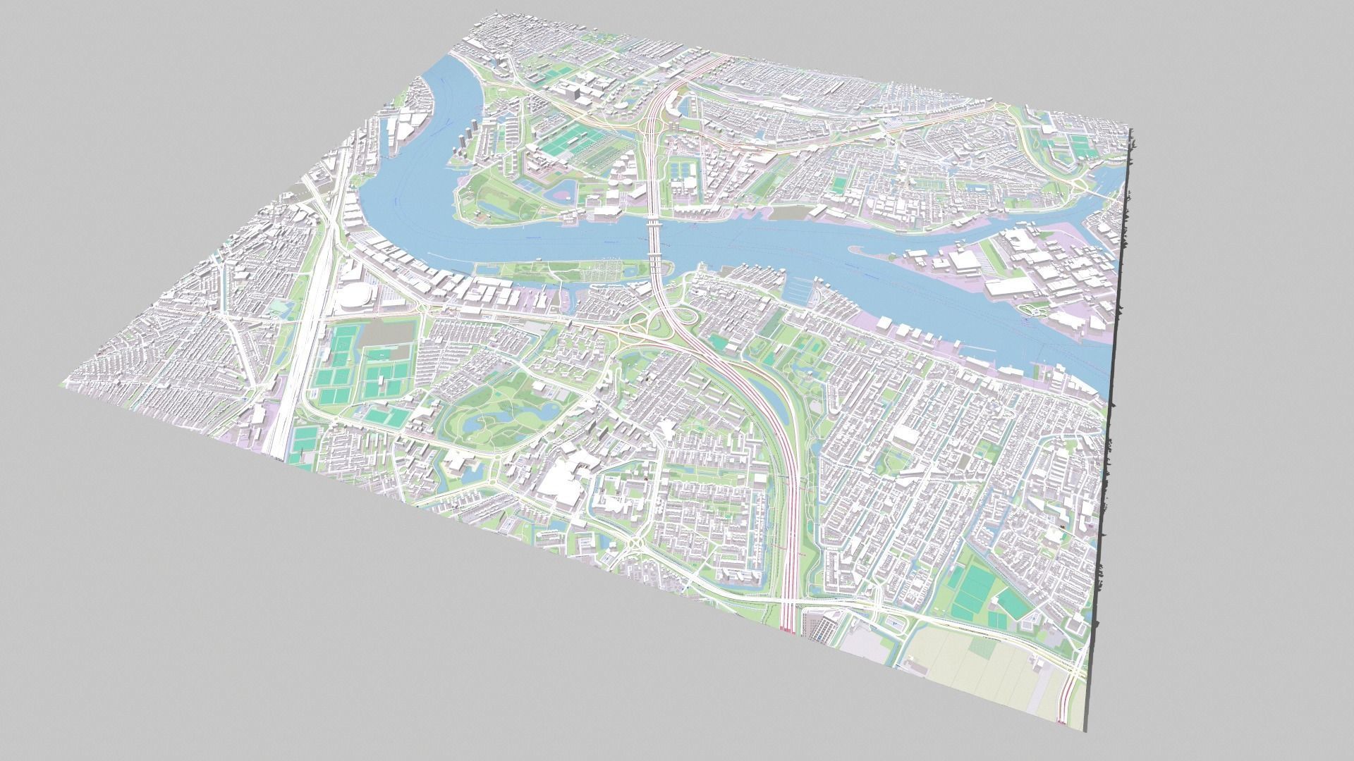 Cityscape Rotterdam Holland 3D model_21
