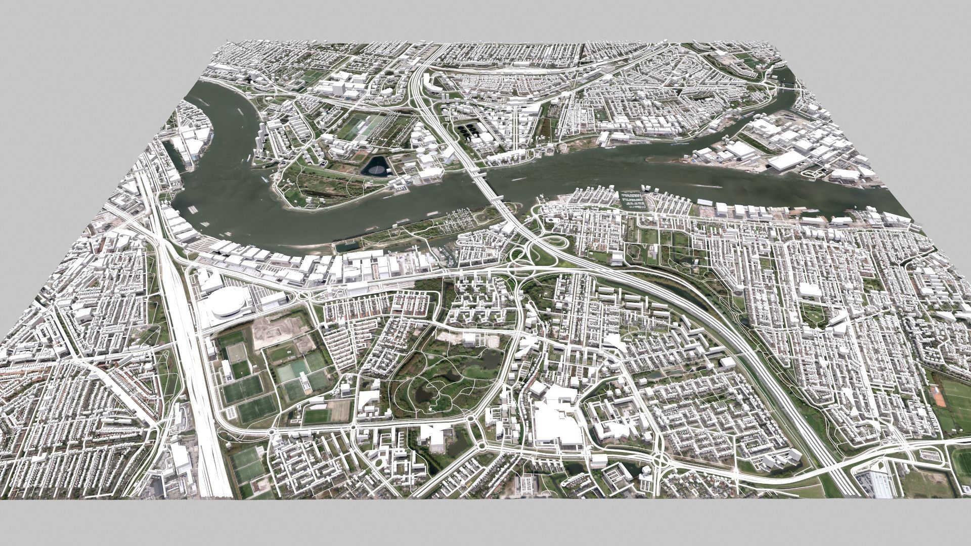 Cityscape Rotterdam Holland 3D model_5