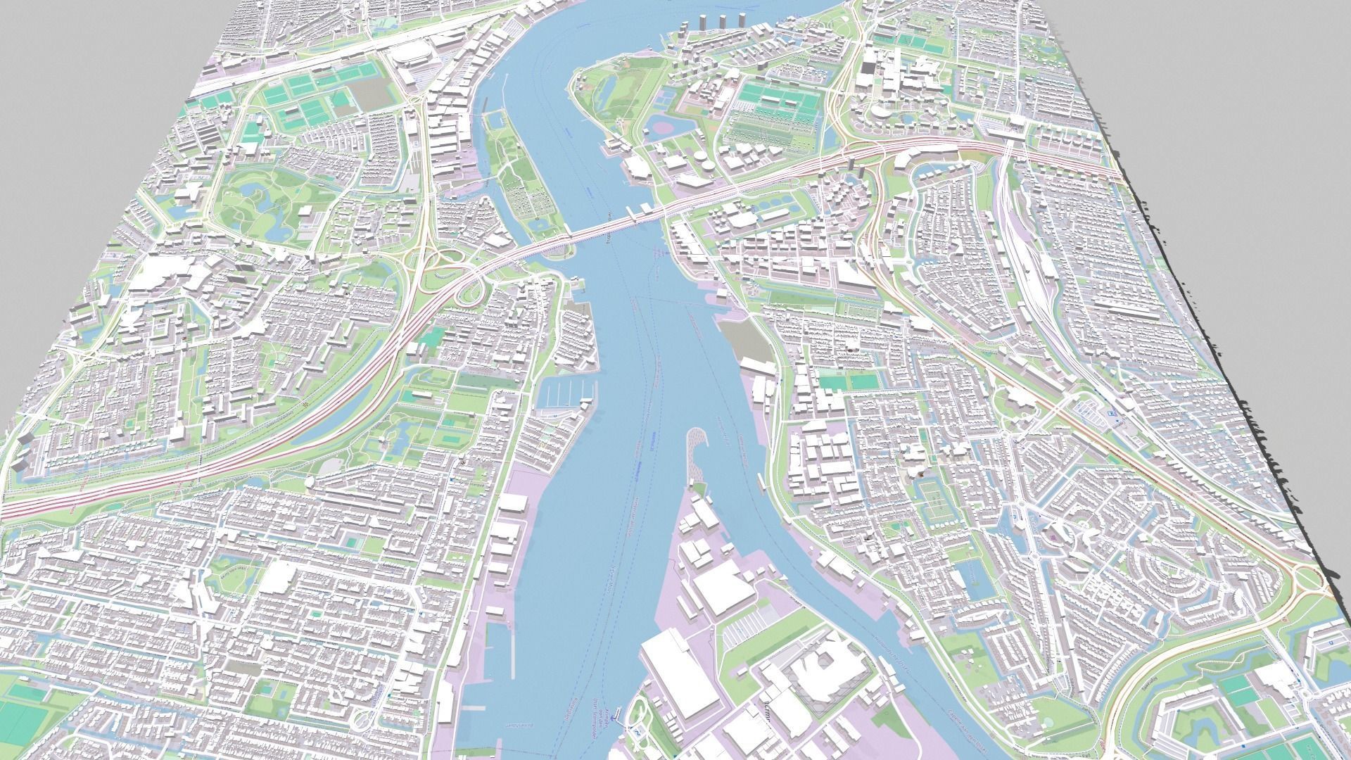 Cityscape Rotterdam Holland 3D model_2