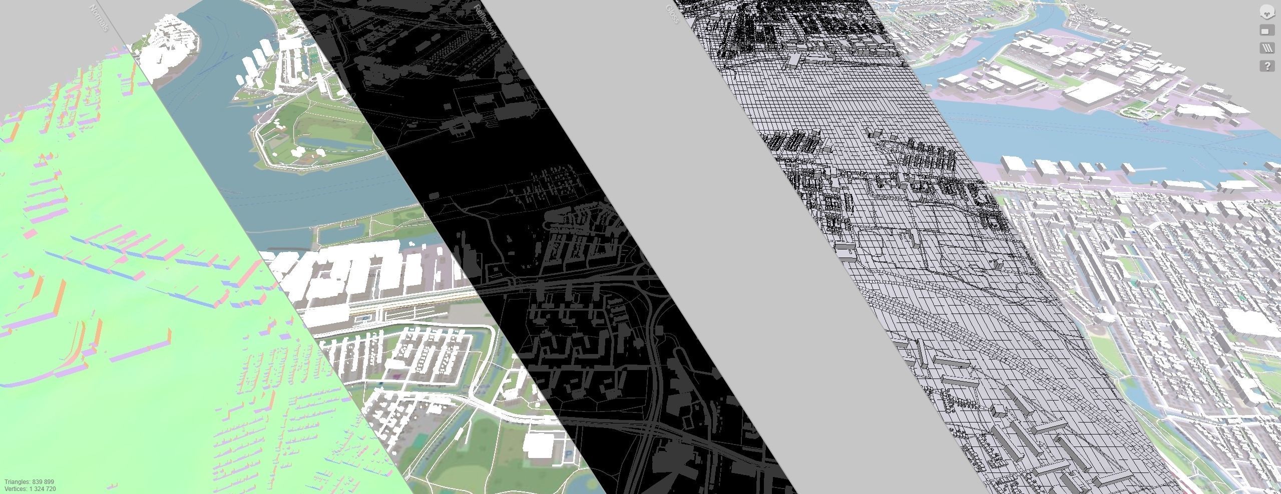 Cityscape Rotterdam Holland 3D model_25