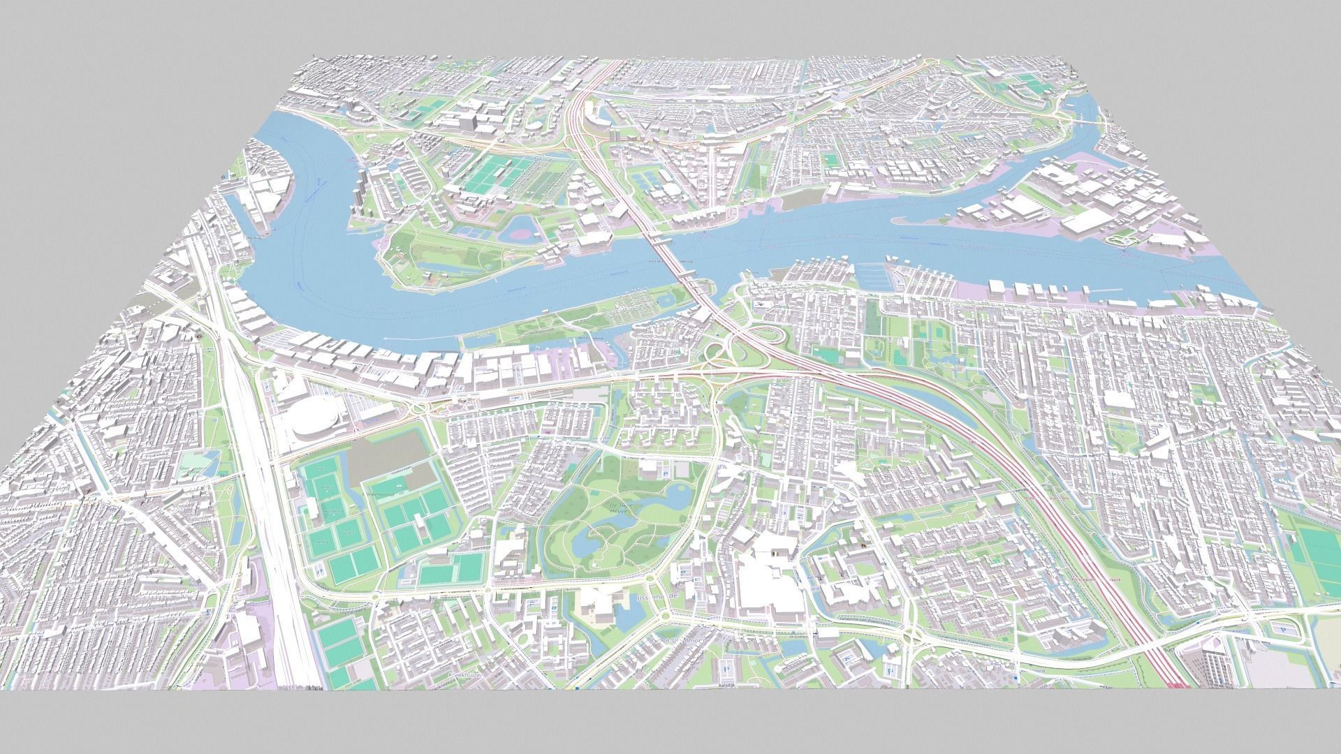 Cityscape Rotterdam Holland 3D model_6