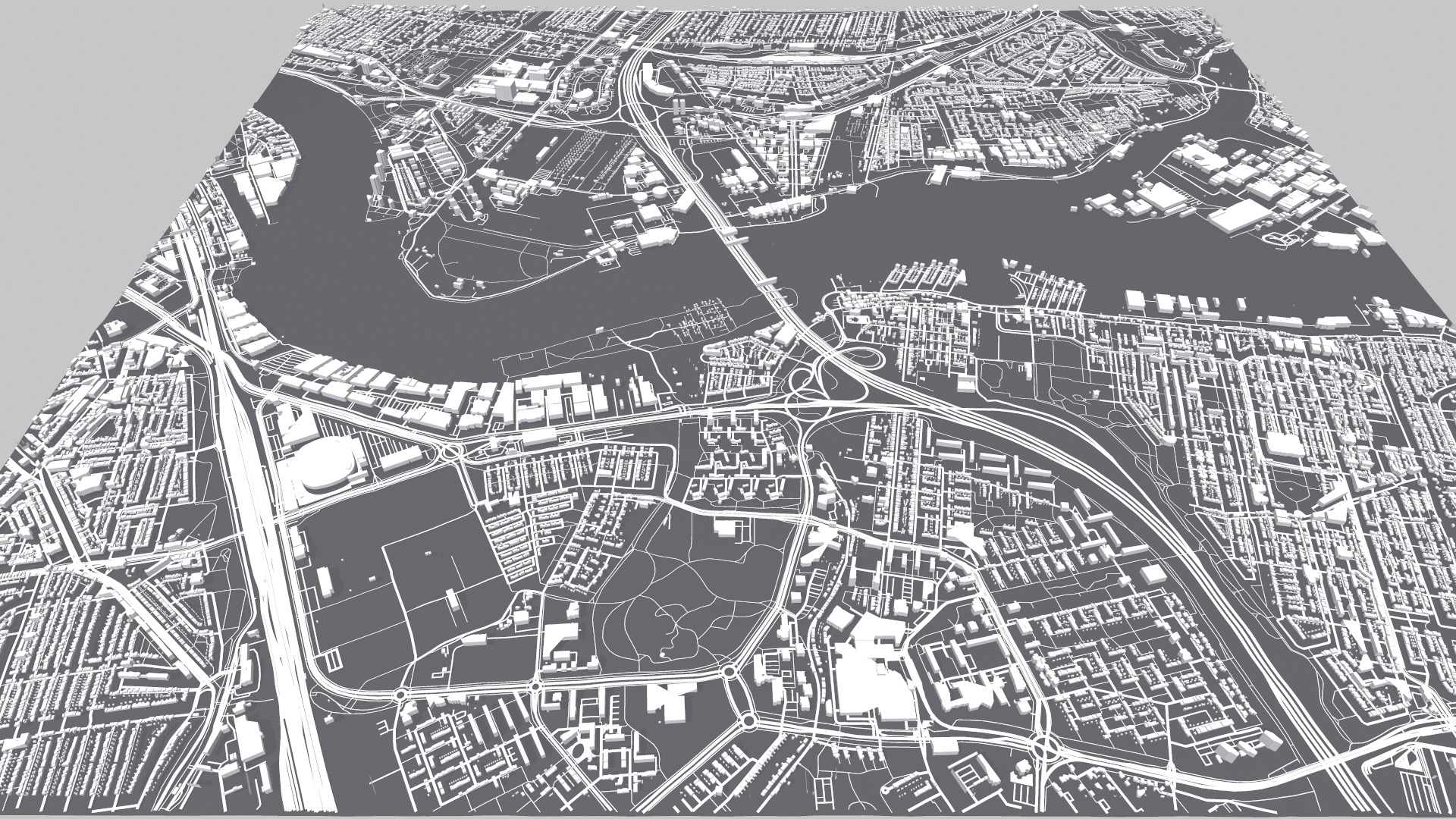 Cityscape Rotterdam Holland 3D model_7