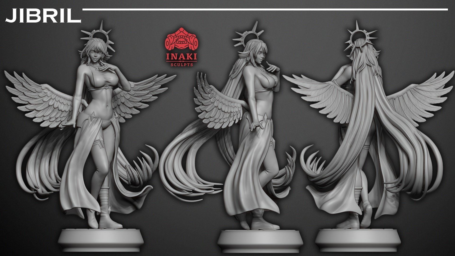 Jibril - No Game No Life 3D print model_6