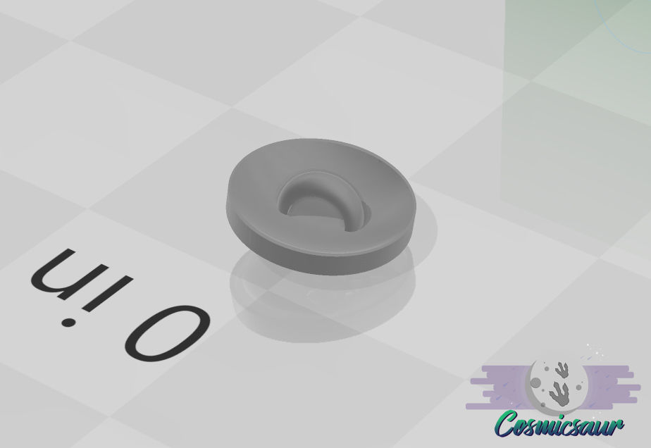 Bilbo Acorn Button 3D model_1