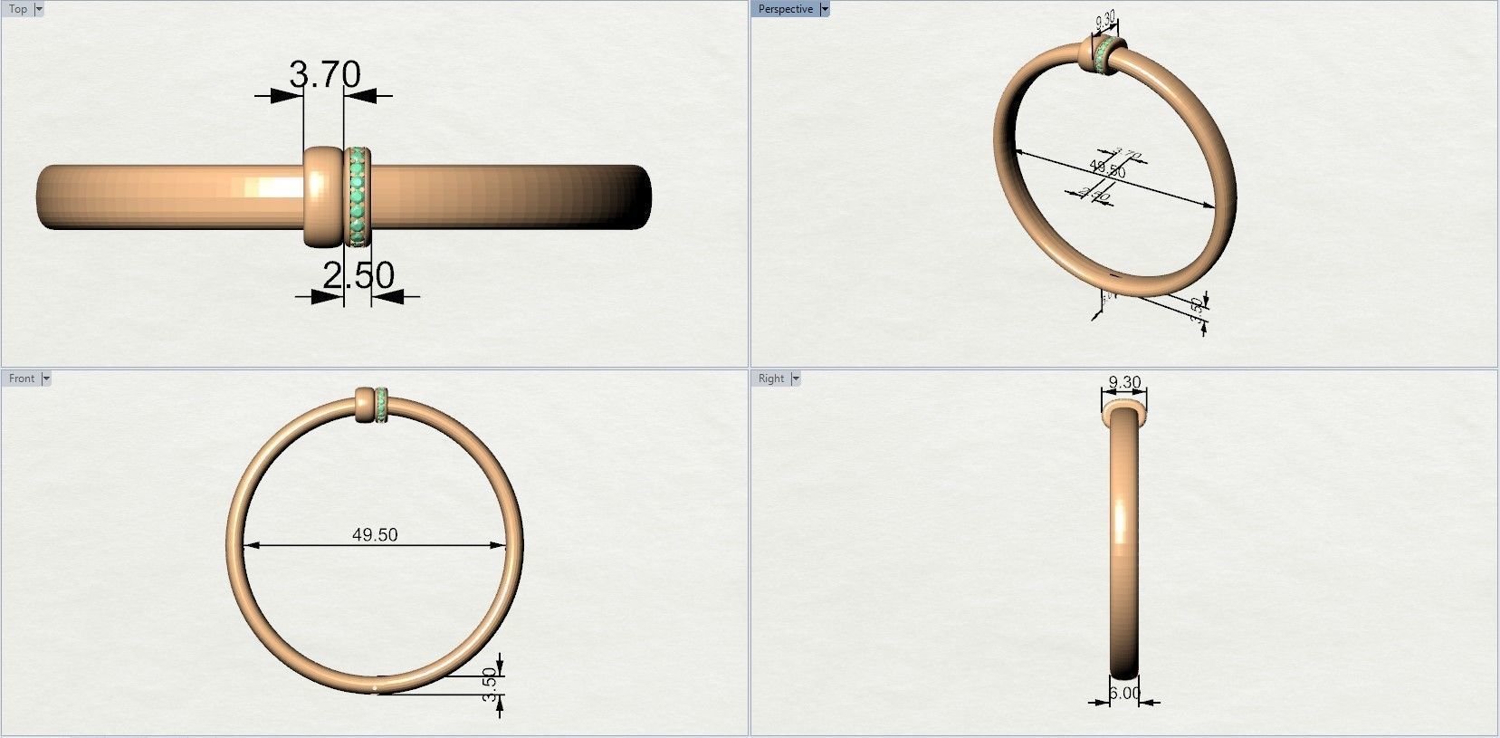 Pomellato Iconica Bangle 3D print model_6