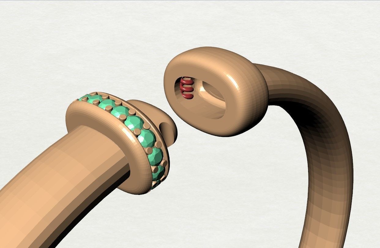 Pomellato Iconica Bangle 3D print model_7