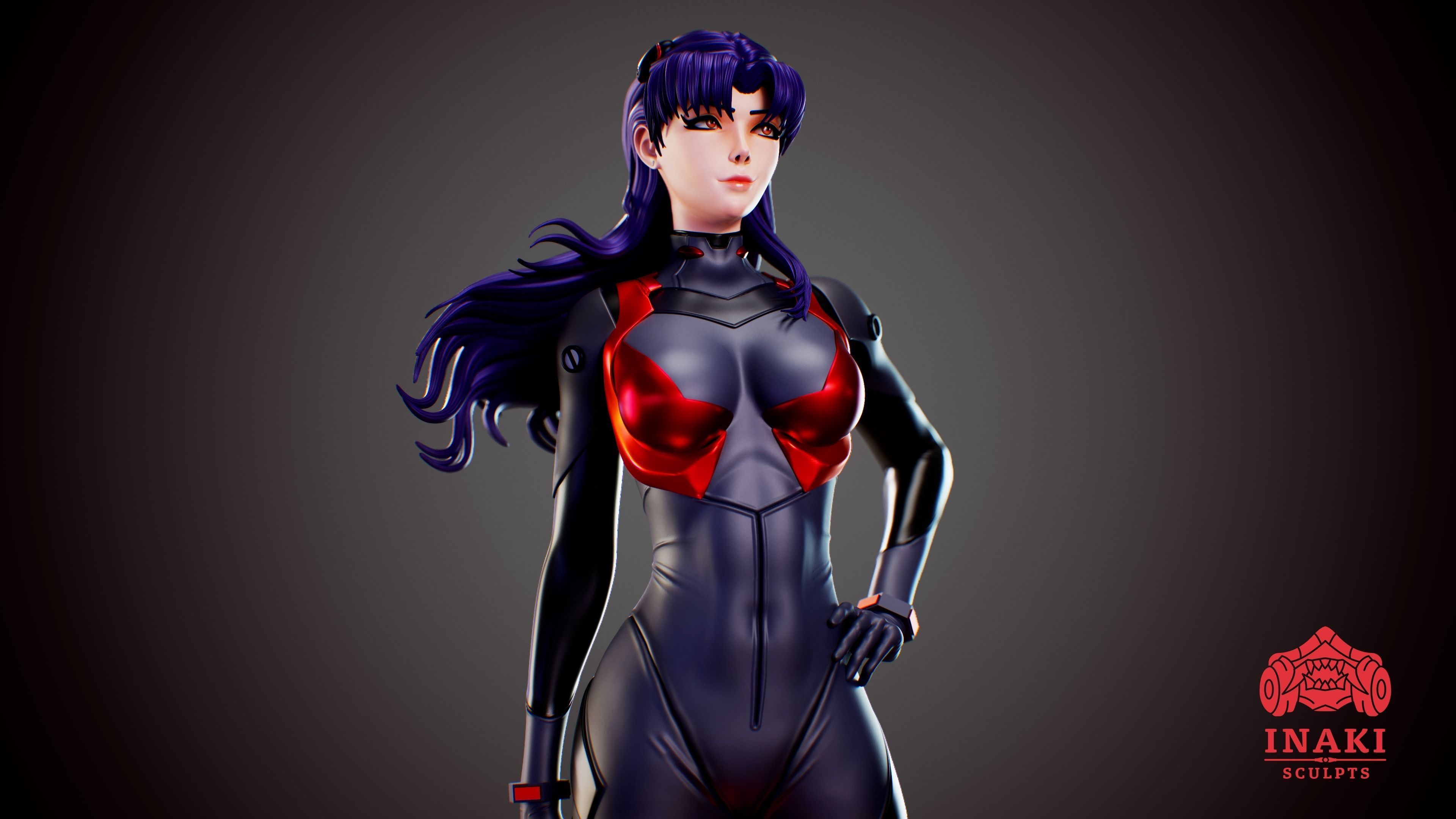 Misato - Evangelion 3D print model_1