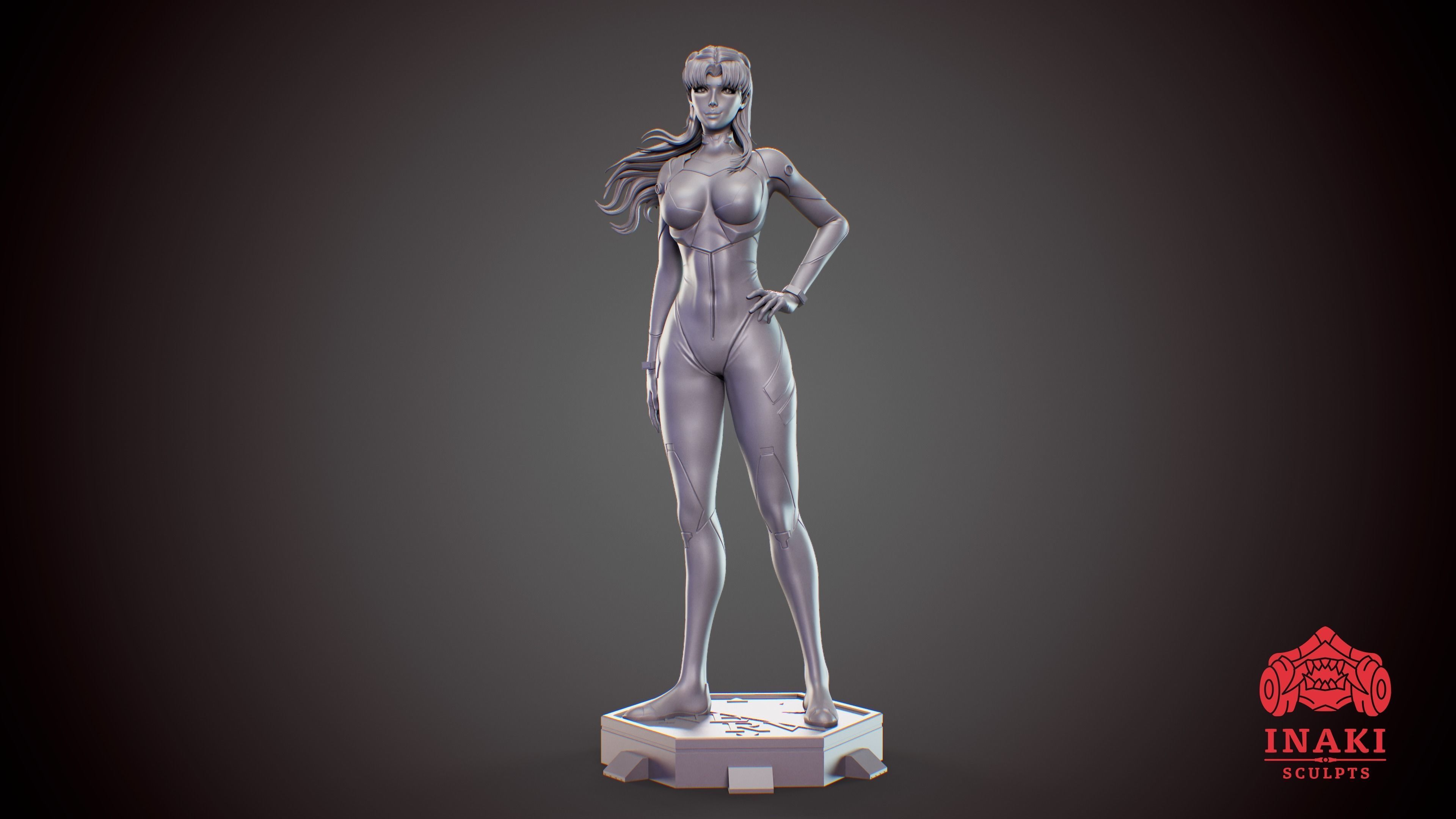 Misato - Evangelion 3D print model_4