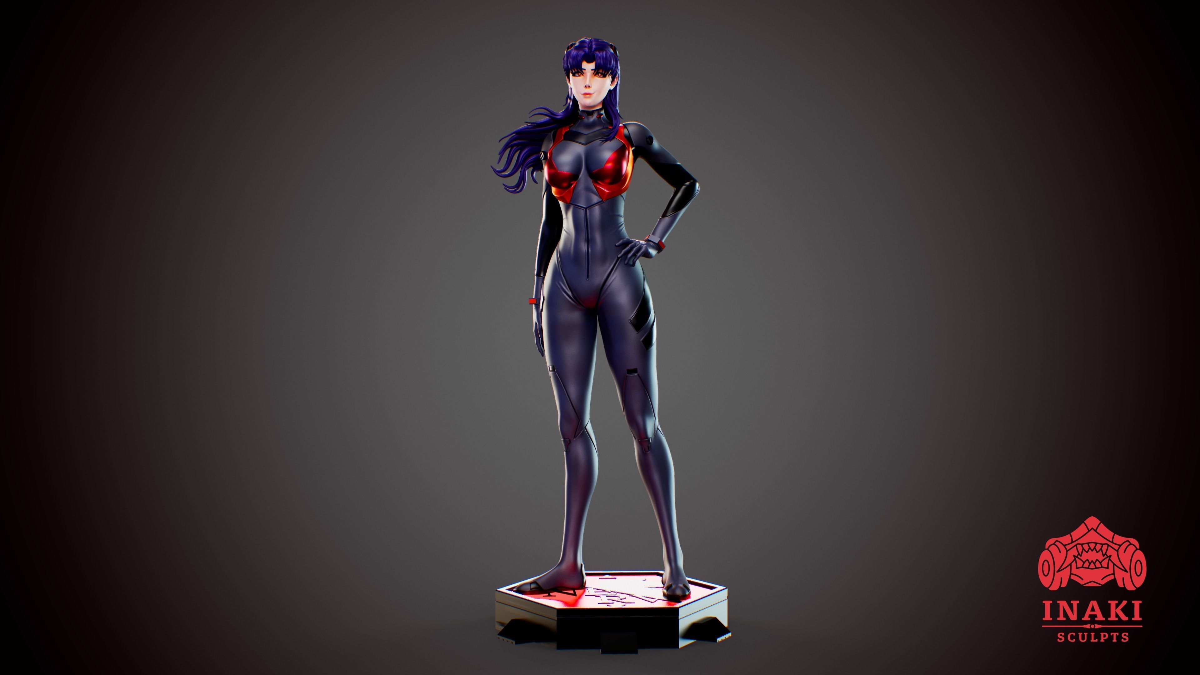 Misato - Evangelion 3D print model_2