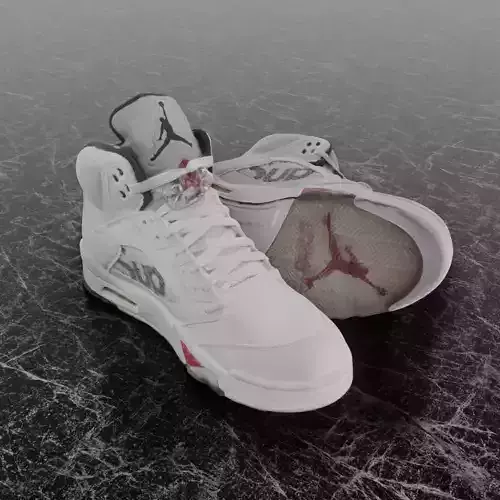 NIKE AIR JORDAN 94 SUPREME 3D SHOE - WHITE
