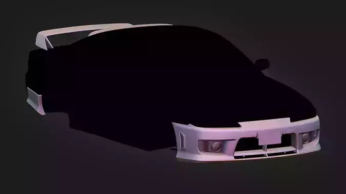 Nissan silvia S15 Aero GT kit Low-poly 3D model