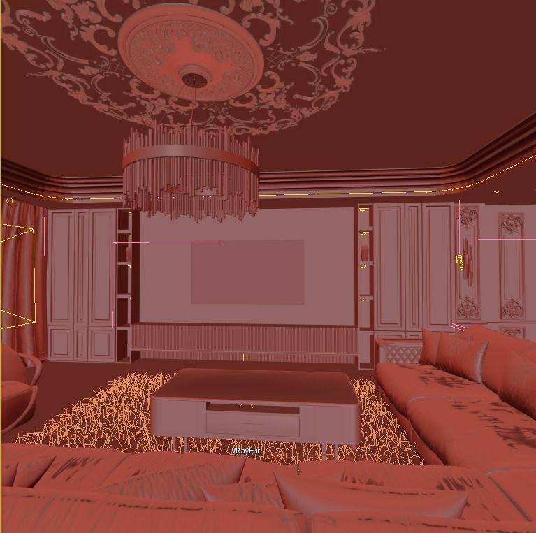 Neo Classic kitchen  3D model_8