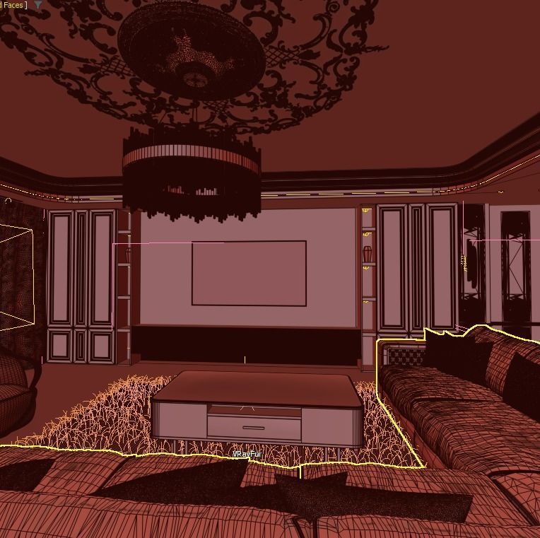 Neo Classic kitchen  3D model_6