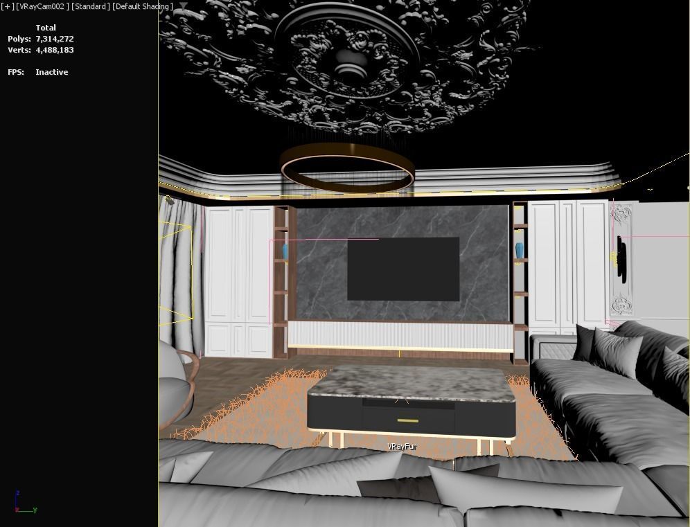 Neo Classic kitchen  3D model_9