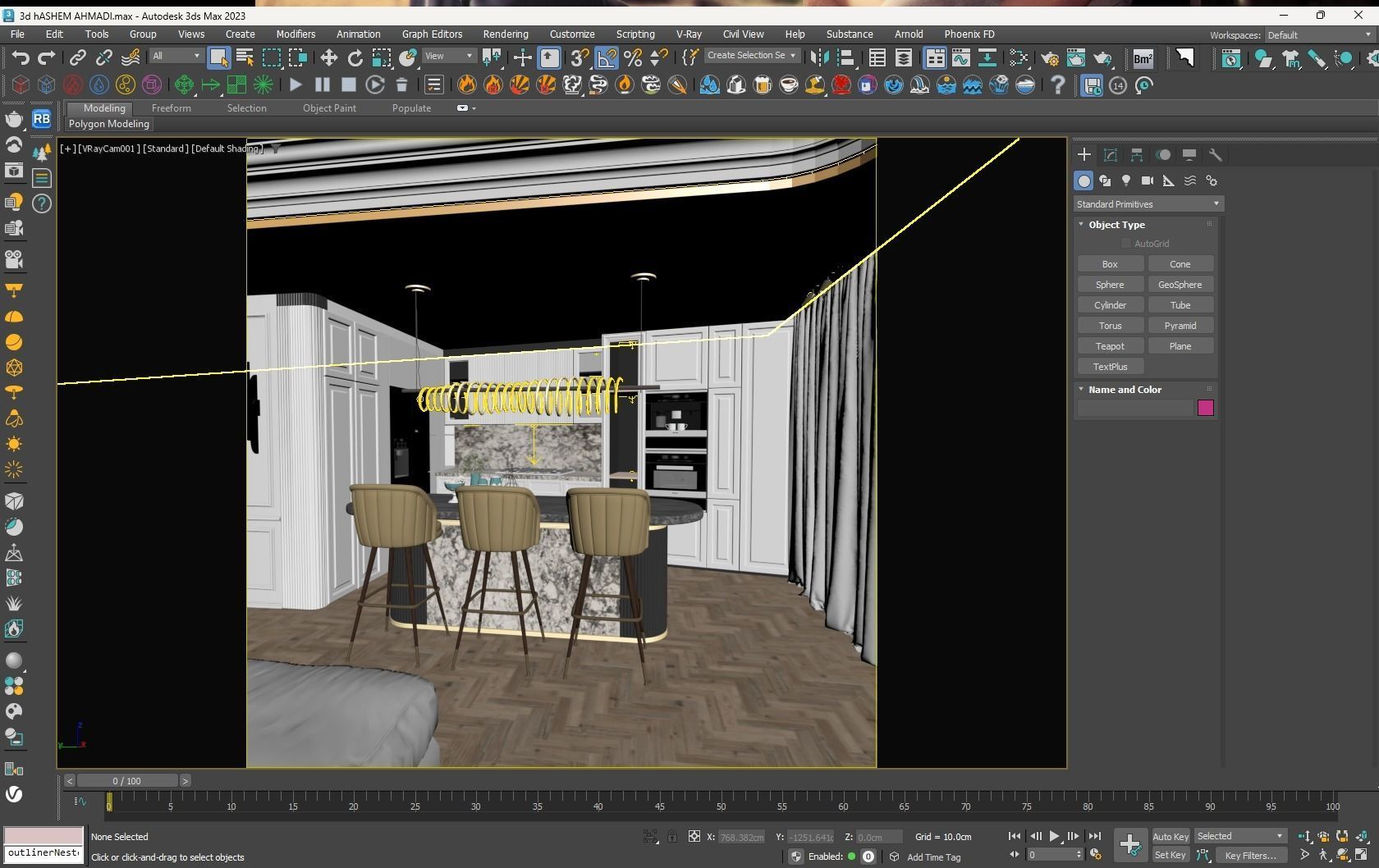 Neo Classic kitchen  3D model_3