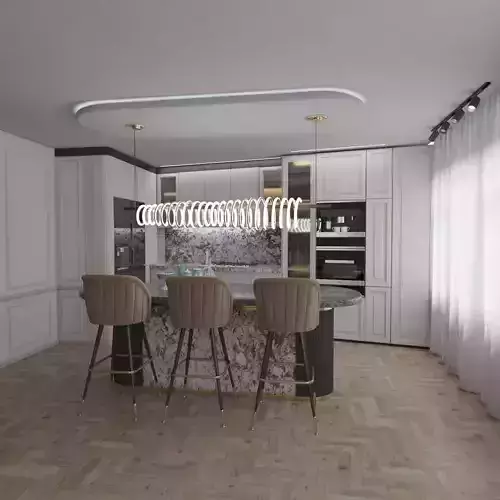 Neo Classic kitchen  3D model