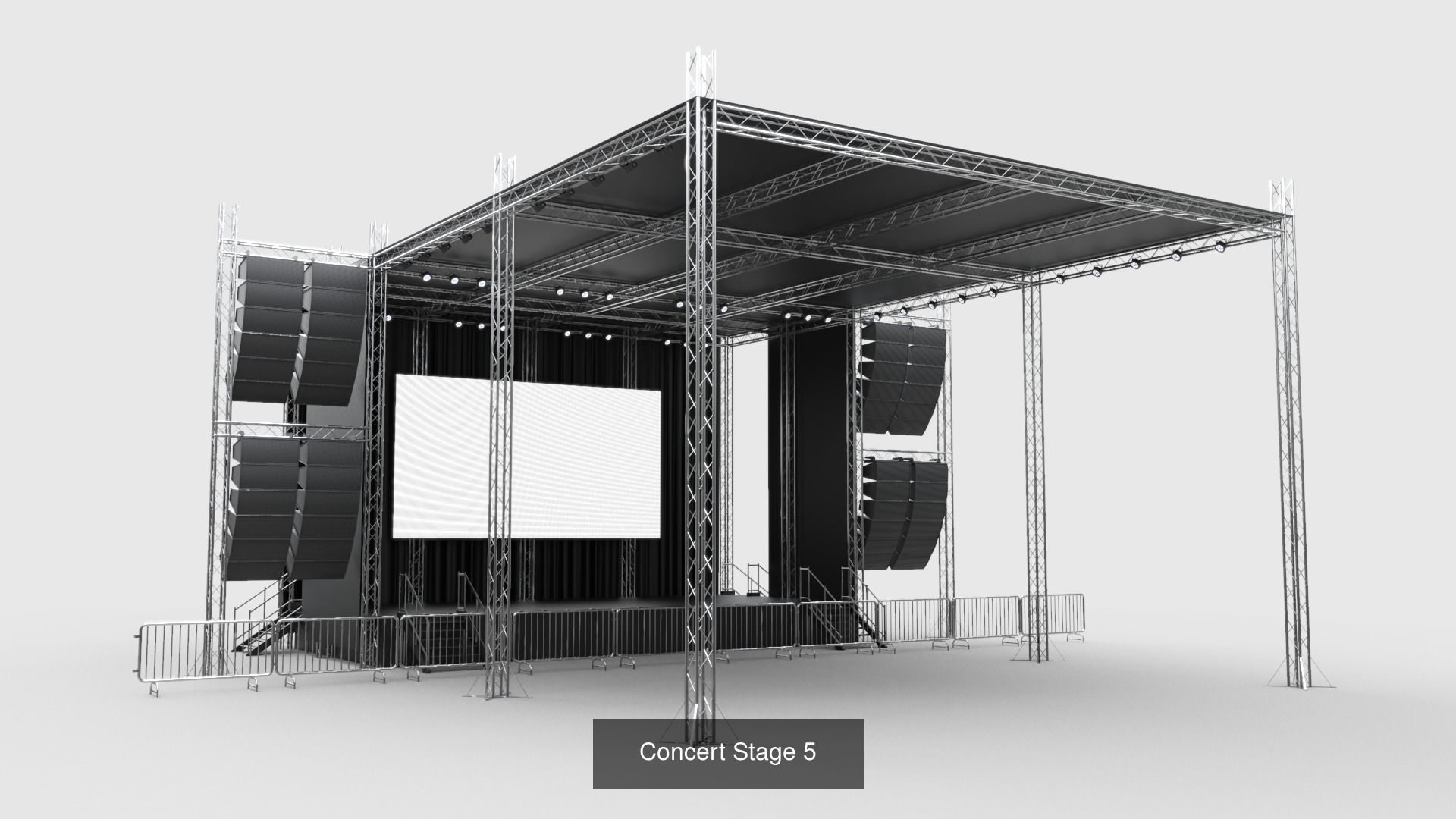 Stages and Tents - Truss Structures 3D Model Collection_5