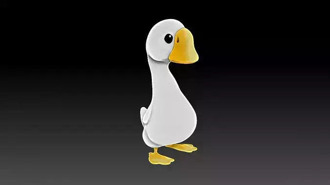 Cute duck 3D Print ready textured model 3D print model Cute duck 3D Print ready textured model 3D print model