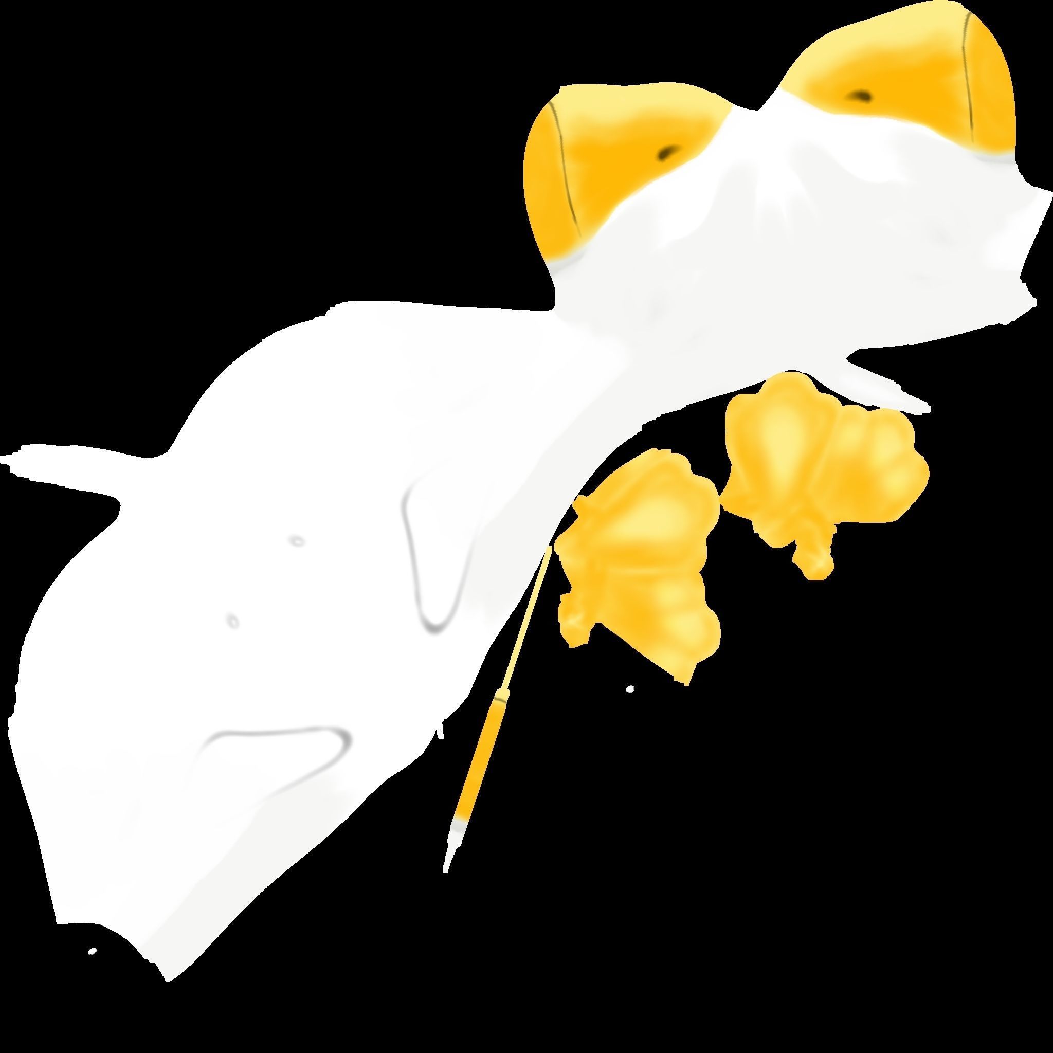 Cute duck 3D Print ready textured model 3D print model_12