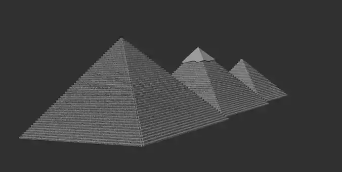 Egyptian pyramids 3d models printable free download Free 3D print model
