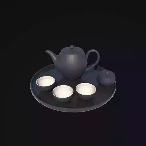  tea set 3D model