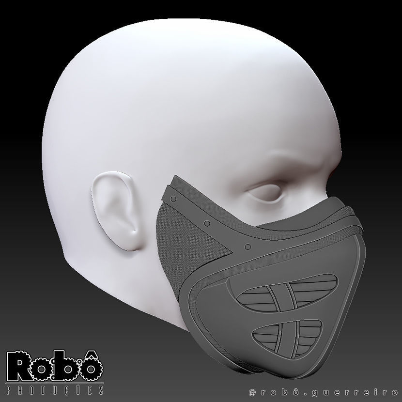 DUNE MOVIE MASK - PAUL ATREIDES FREMEN STILLSUIT MASK 3D print model_3