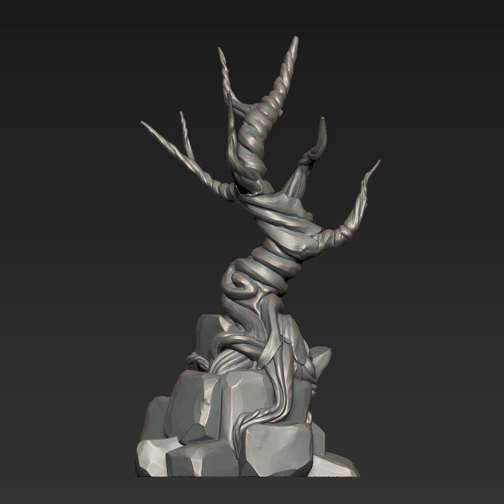 TwistedTree 3D print model_3