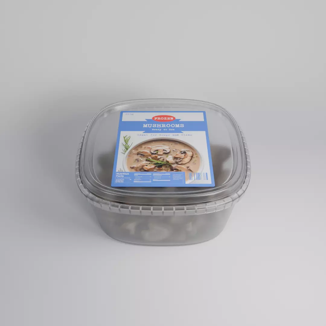 Frozen Sliced Mushrooms 3D model_0