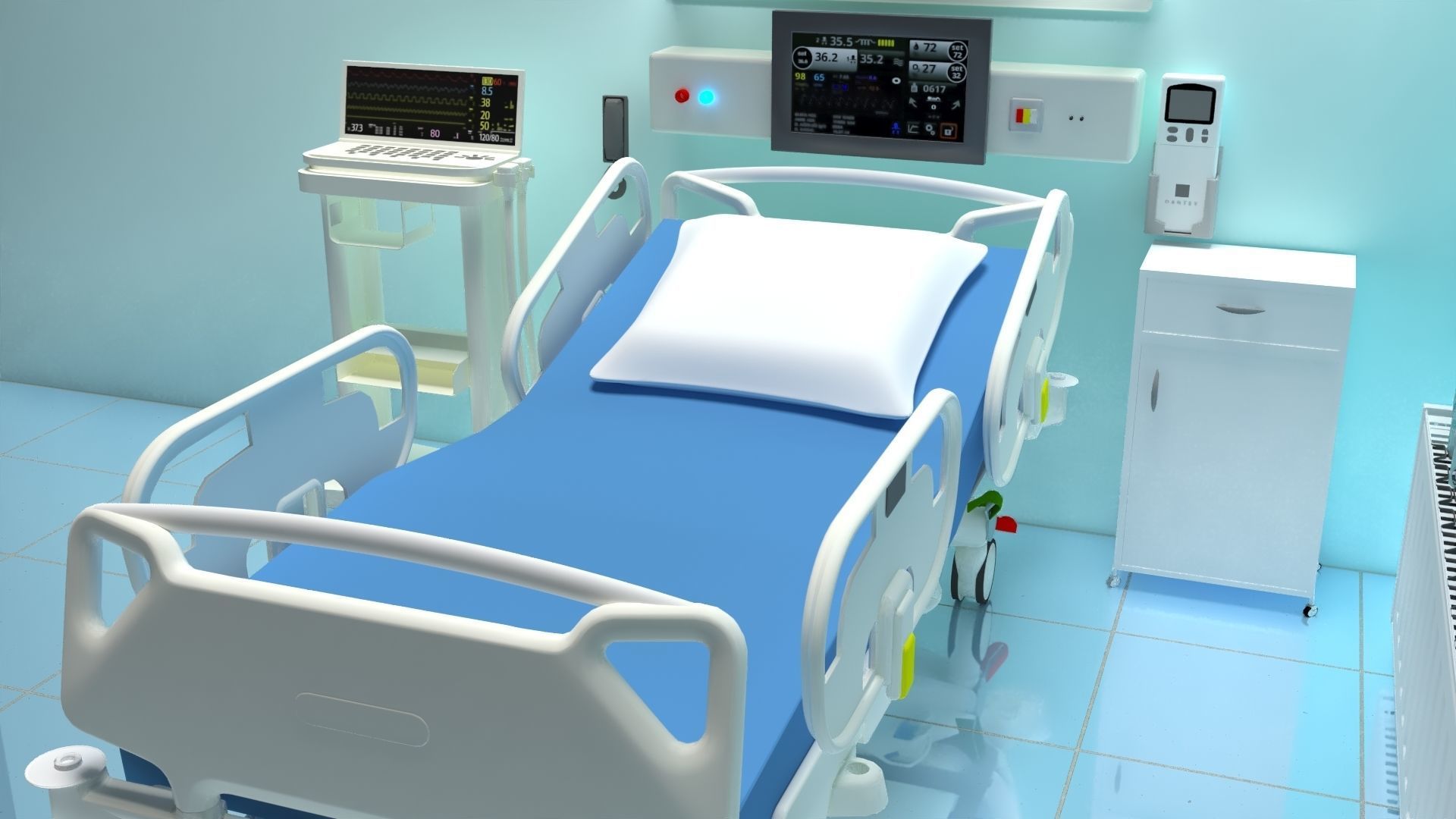 Intensive Care Unit 2 3D model_7