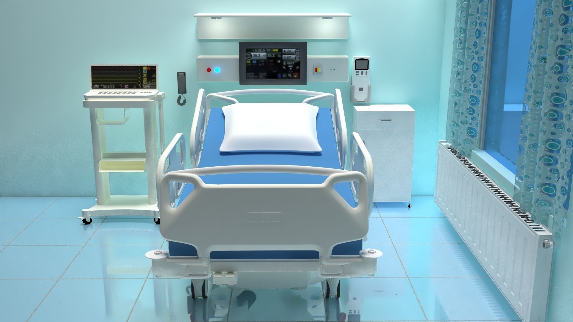 Intensive Care Unit 2 3D model_1