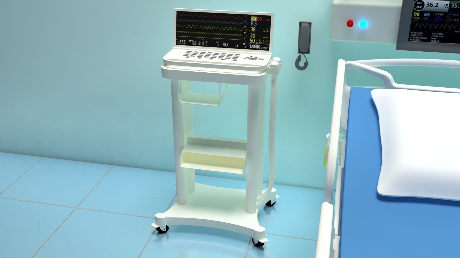 Intensive Care Unit 2 3D model_2