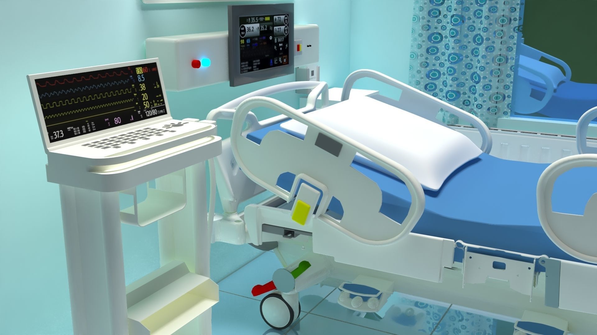 Intensive Care Unit 2 3D model_8