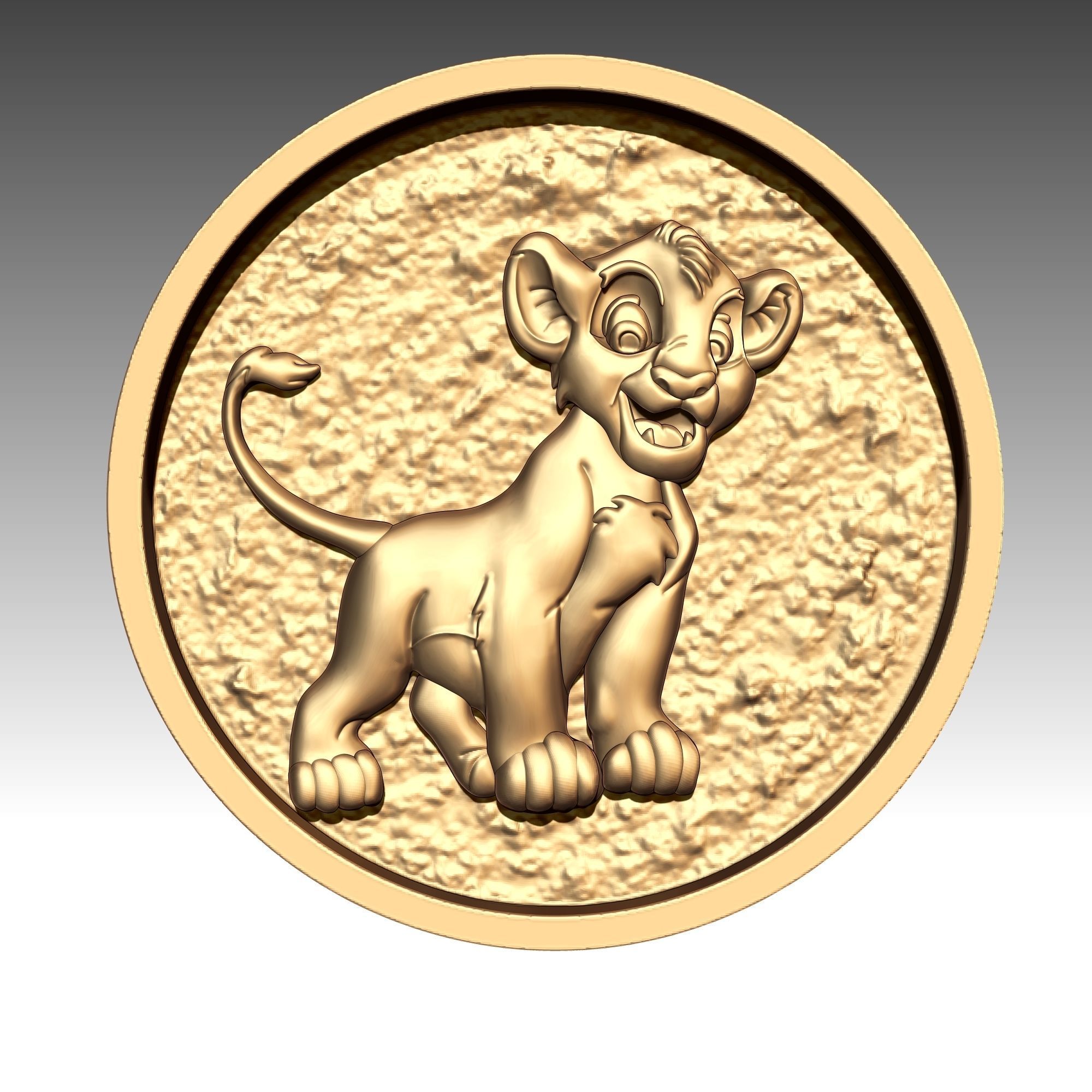 Simba Rey Leon 3D print model_6