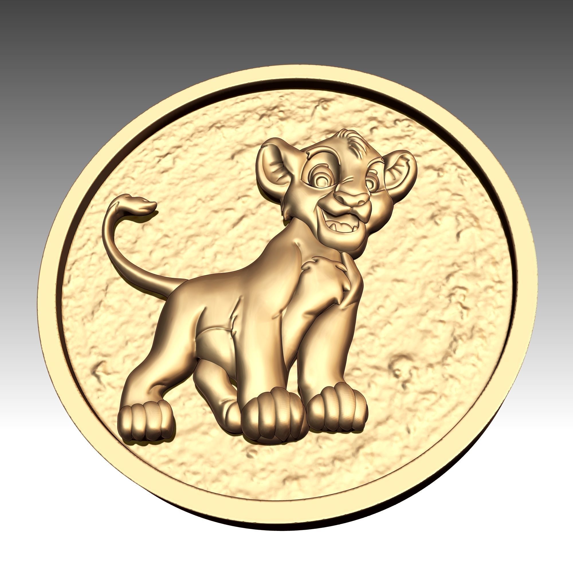 Simba Rey Leon 3D print model_4