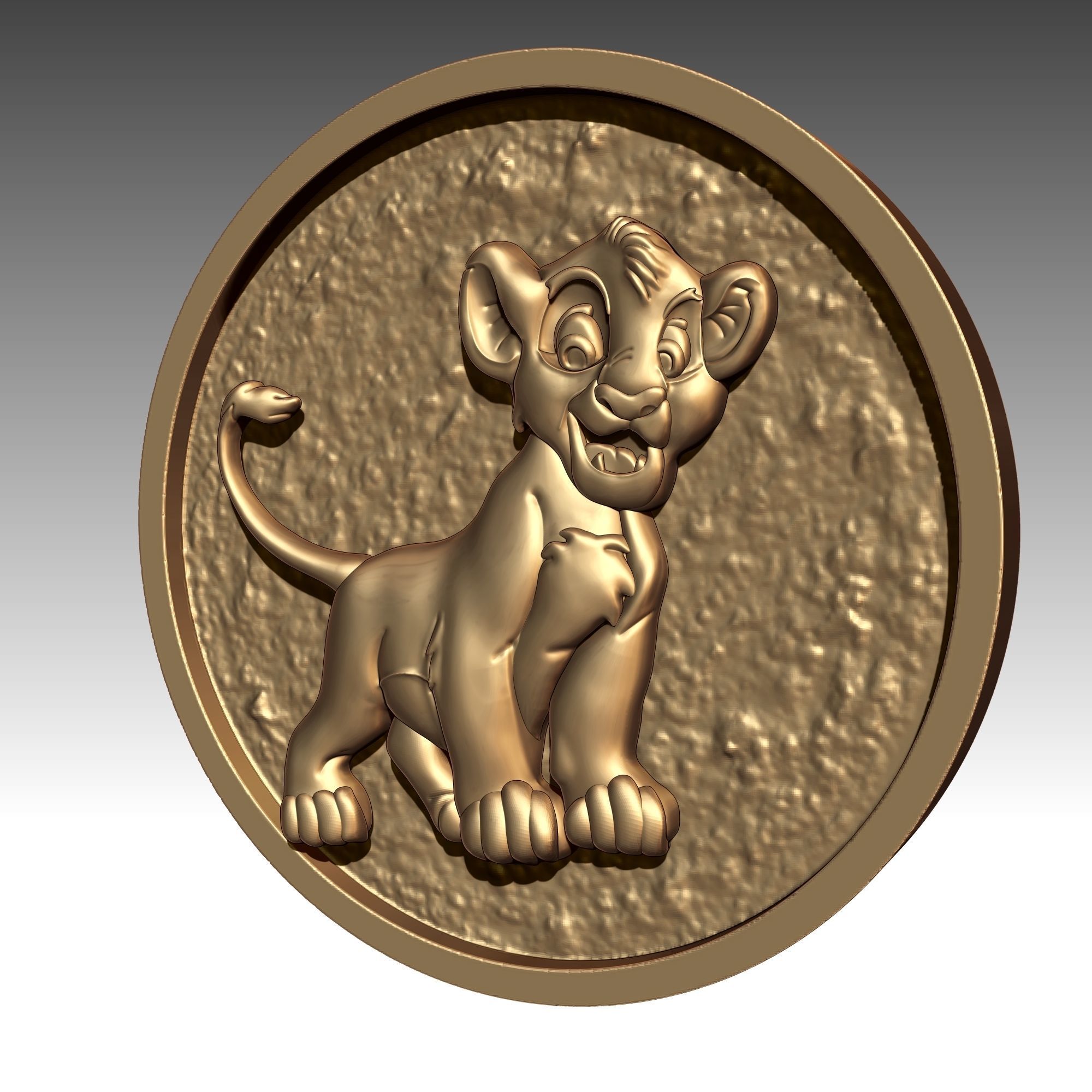 Simba Rey Leon 3D print model_5