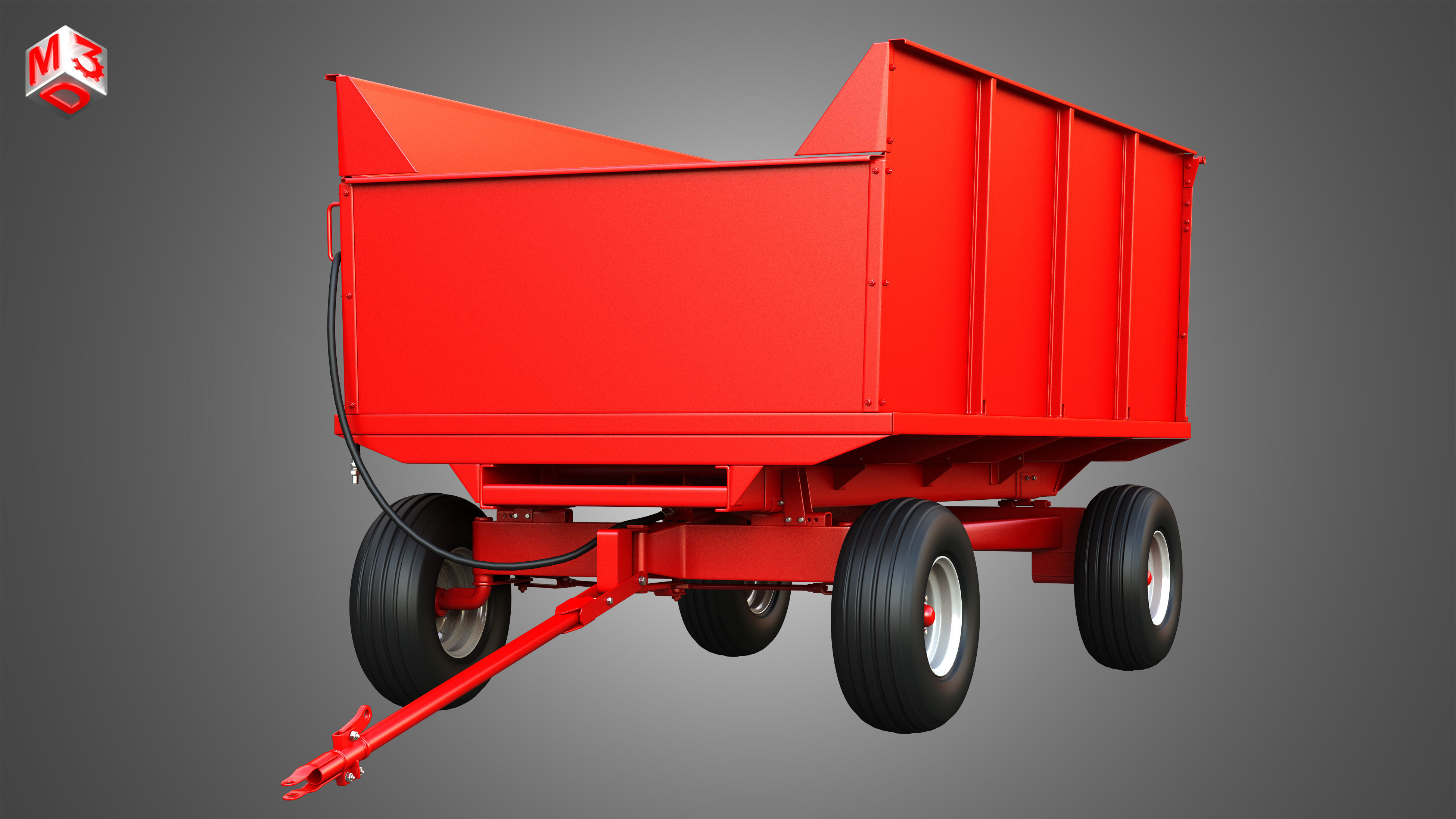 Stan-Hoist Grain - Forage Wagon 3D model_15