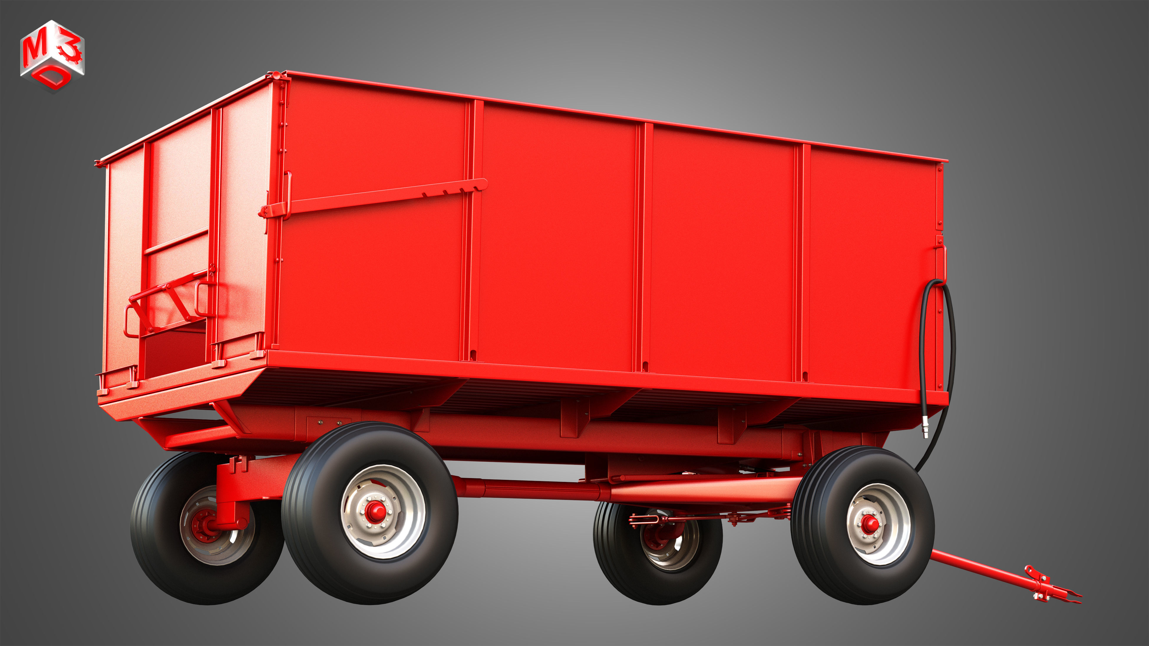 Stan-Hoist Grain - Forage Wagon 3D model_12