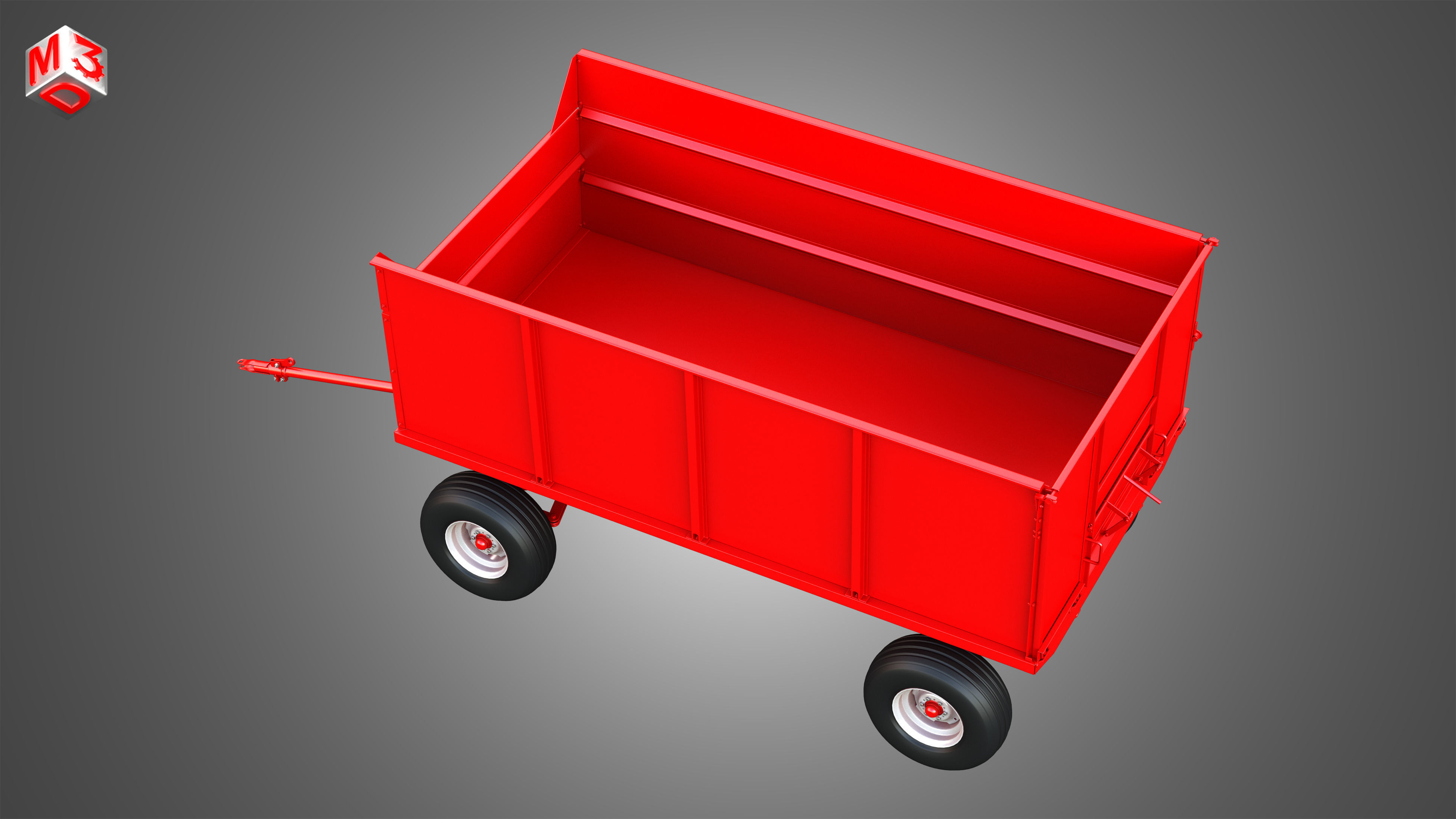 Stan-Hoist Grain - Forage Wagon 3D model_25