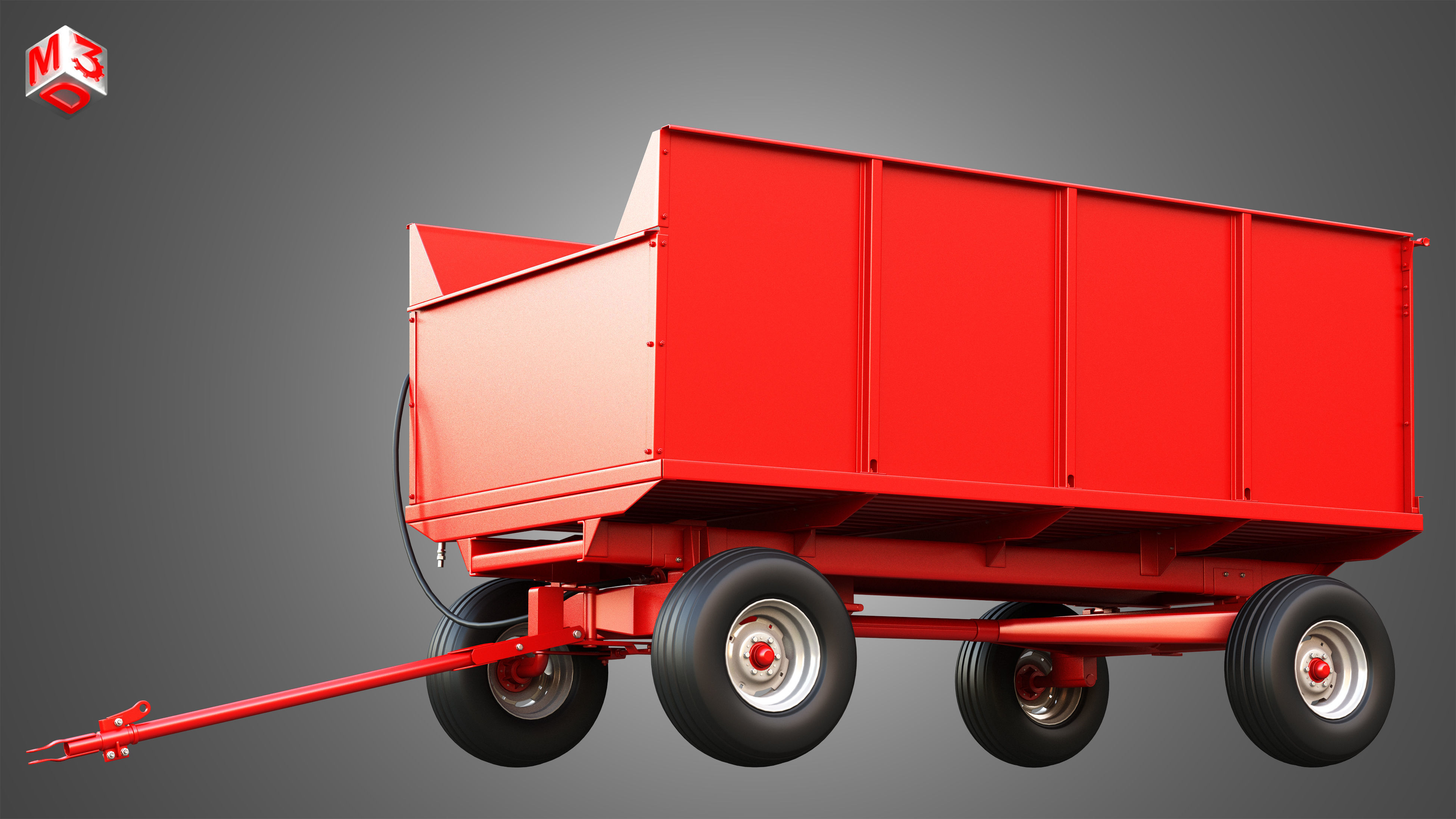 Stan-Hoist Grain - Forage Wagon 3D model_11