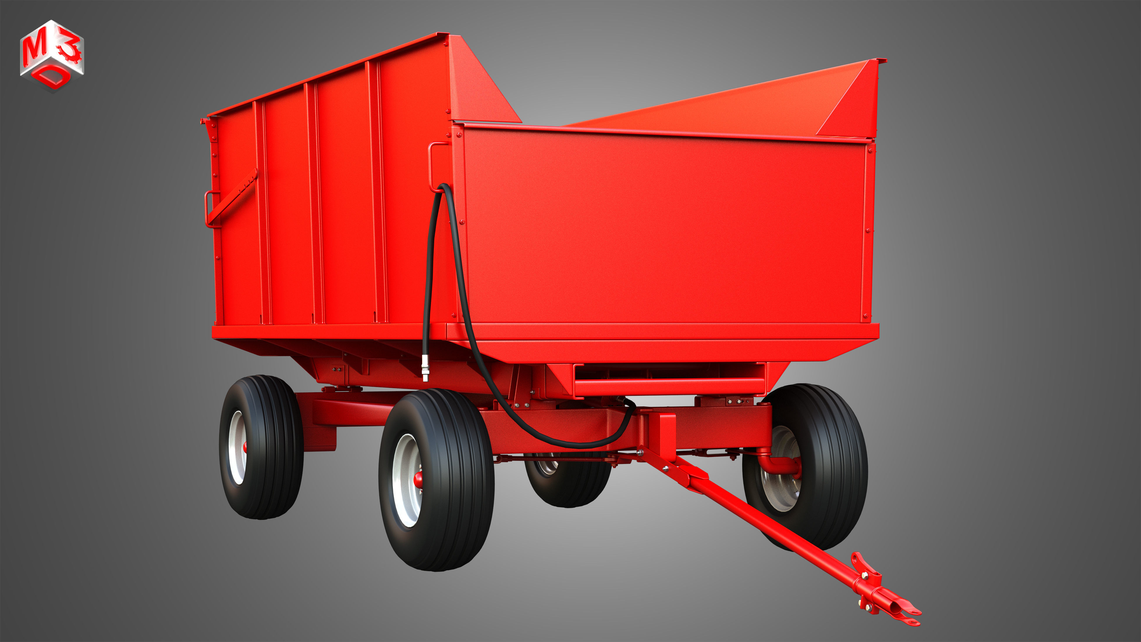 Stan-Hoist Grain - Forage Wagon 3D model_17