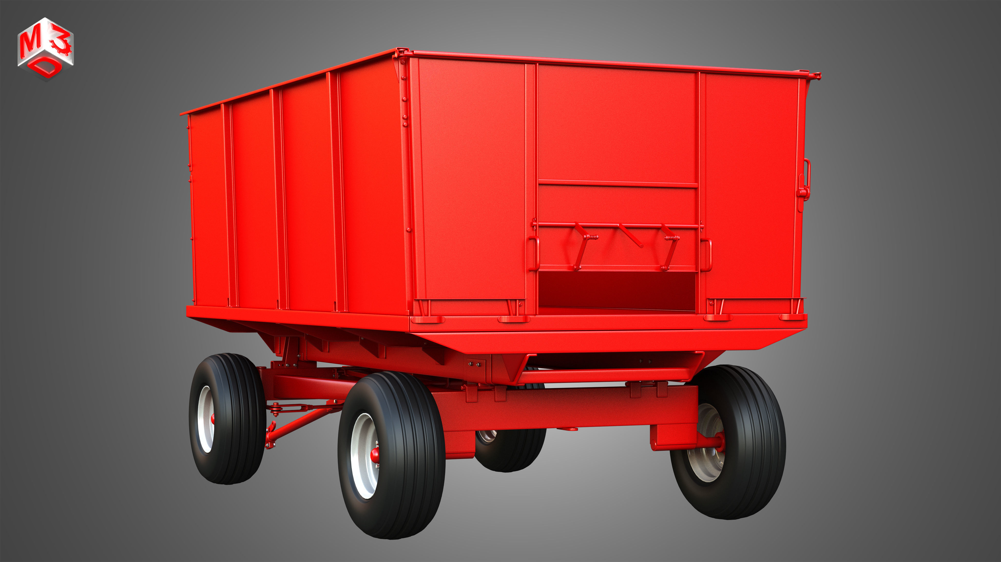Stan-Hoist Grain - Forage Wagon 3D model_18