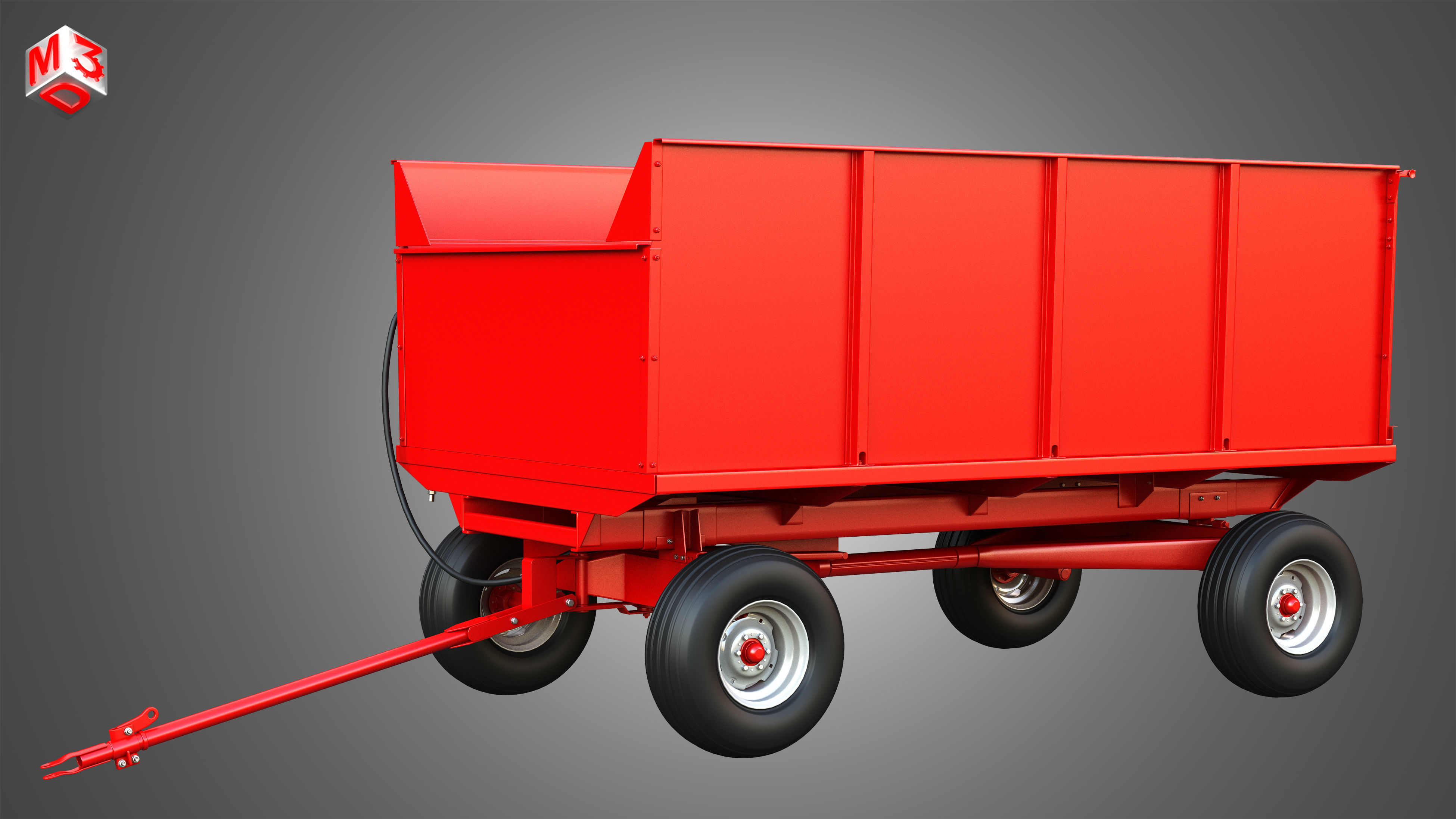 Stan-Hoist Grain - Forage Wagon 3D model_19