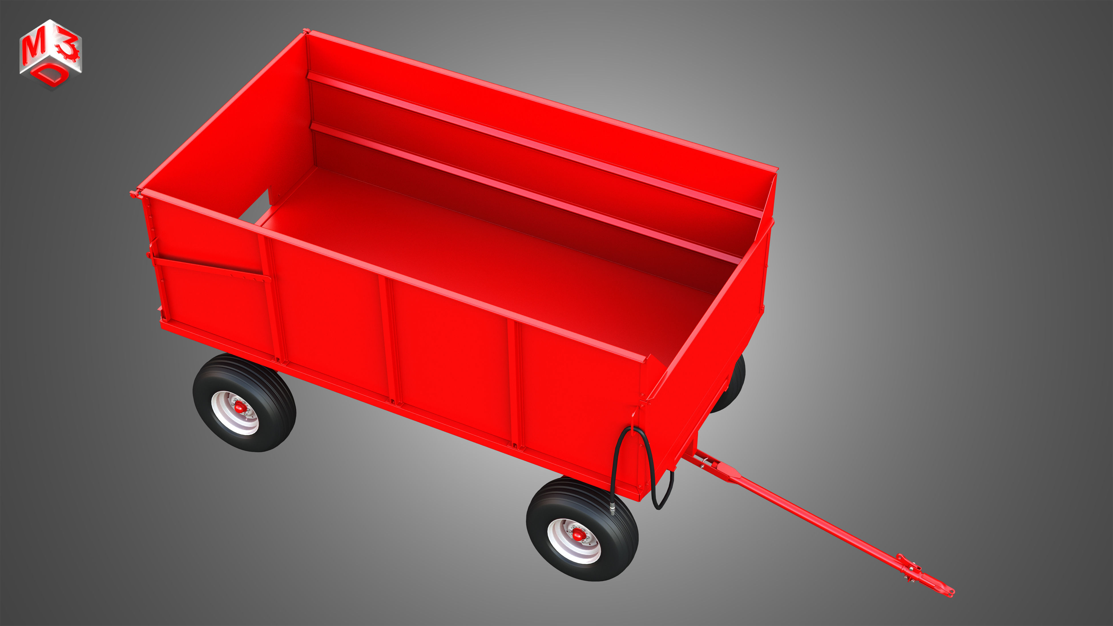 Stan-Hoist Grain - Forage Wagon 3D model_26