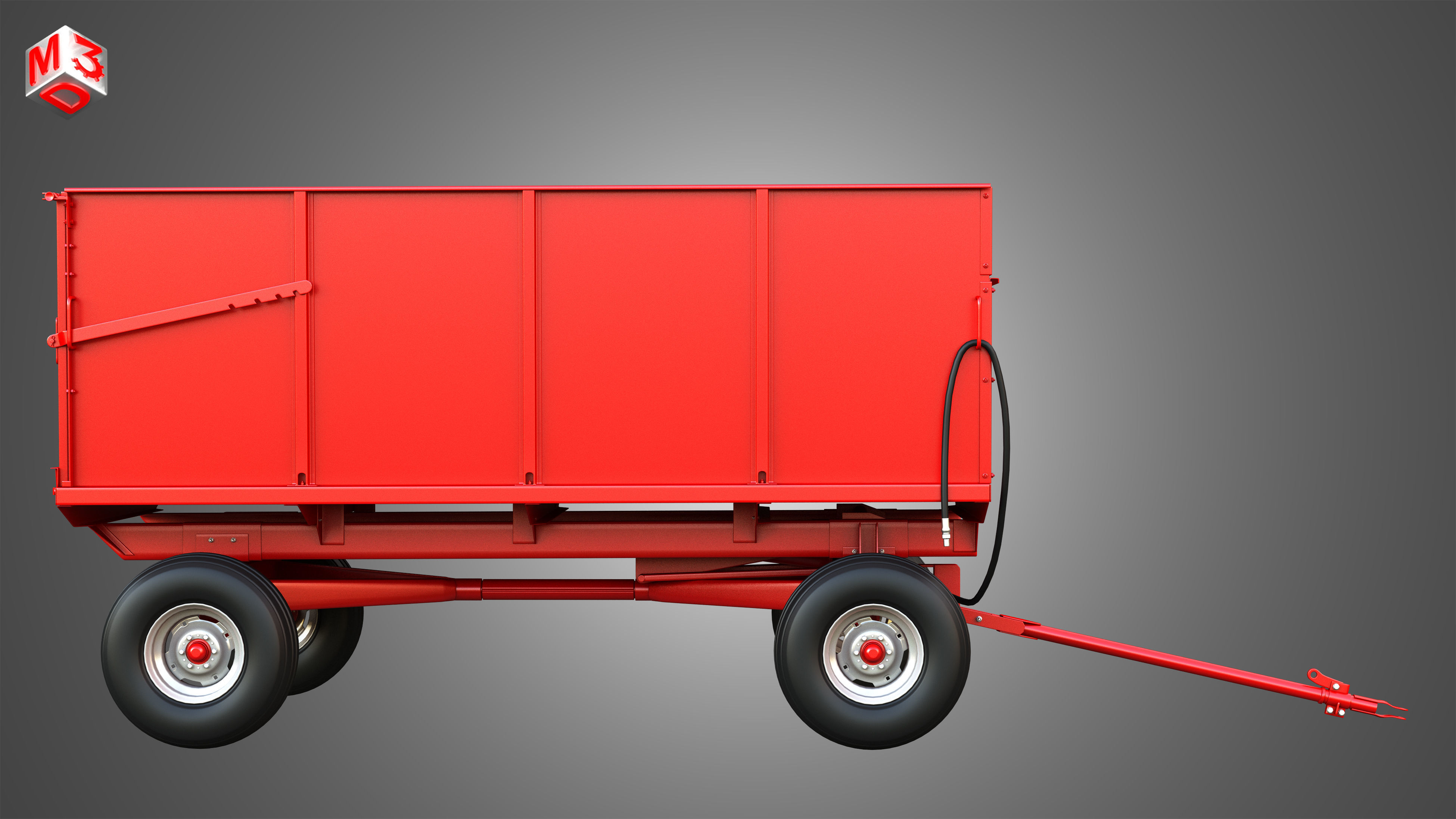 Stan-Hoist Grain - Forage Wagon 3D model_10