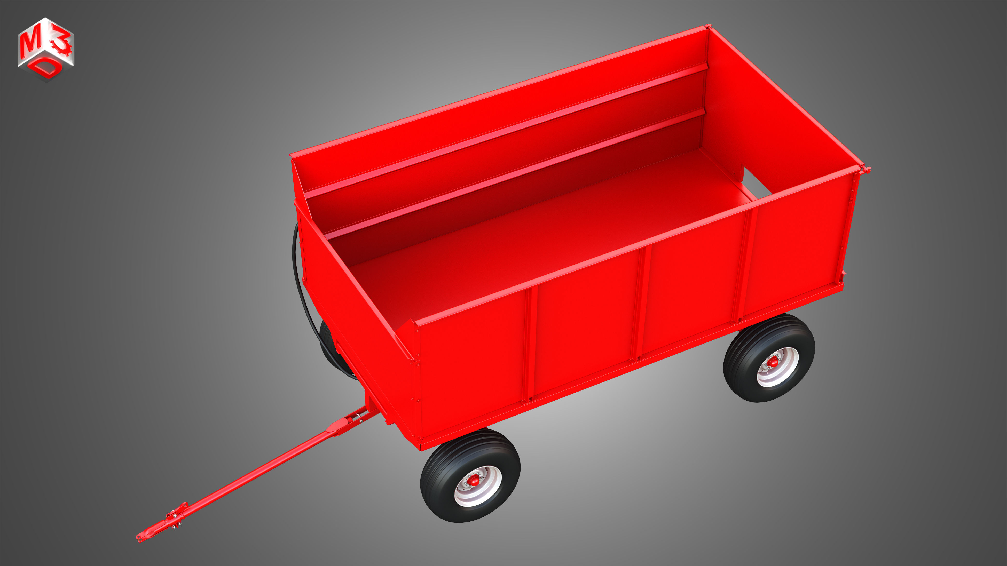 Stan-Hoist Grain - Forage Wagon 3D model_23