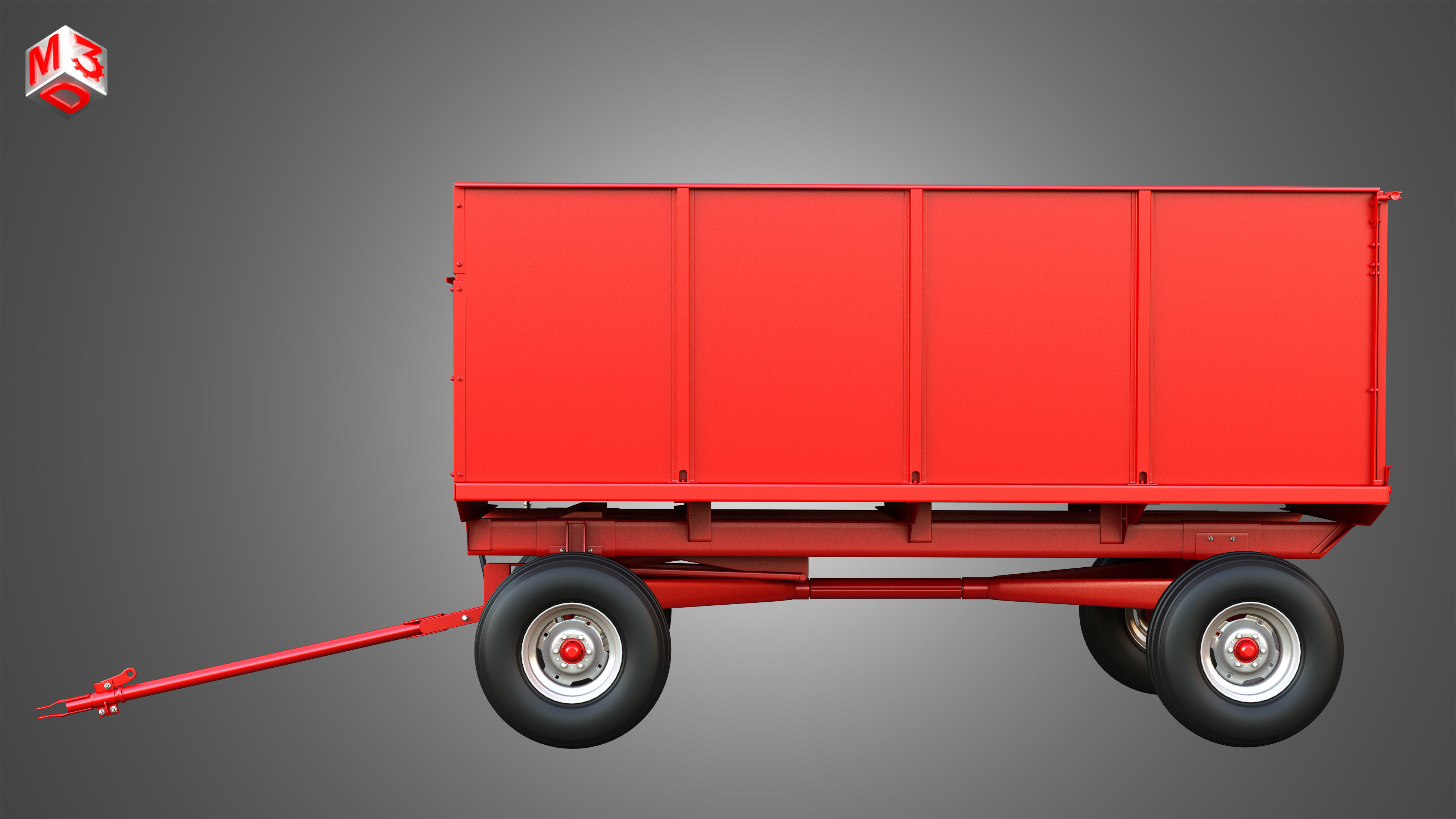 Stan-Hoist Grain - Forage Wagon 3D model_9