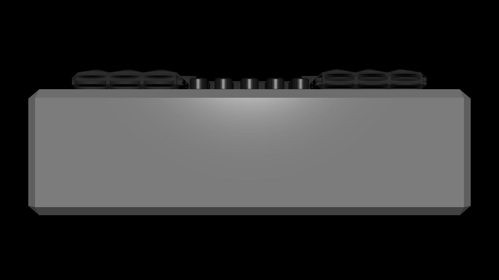 Lowpoly Boombox Portable CD Player Speaker Free low-poly 3D model_1