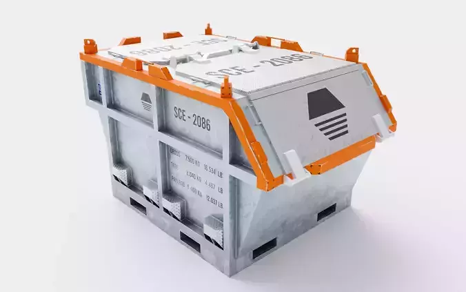 Closed Offshore Waste Skip